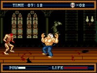 une photo d'Ã©cran de Splatterhouse 3 sur Sega Megadrive